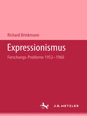 cover image of Expressionismus